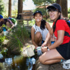 NYSF students collecting samples from a lake