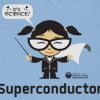Super conductor cartoon - blue shirt