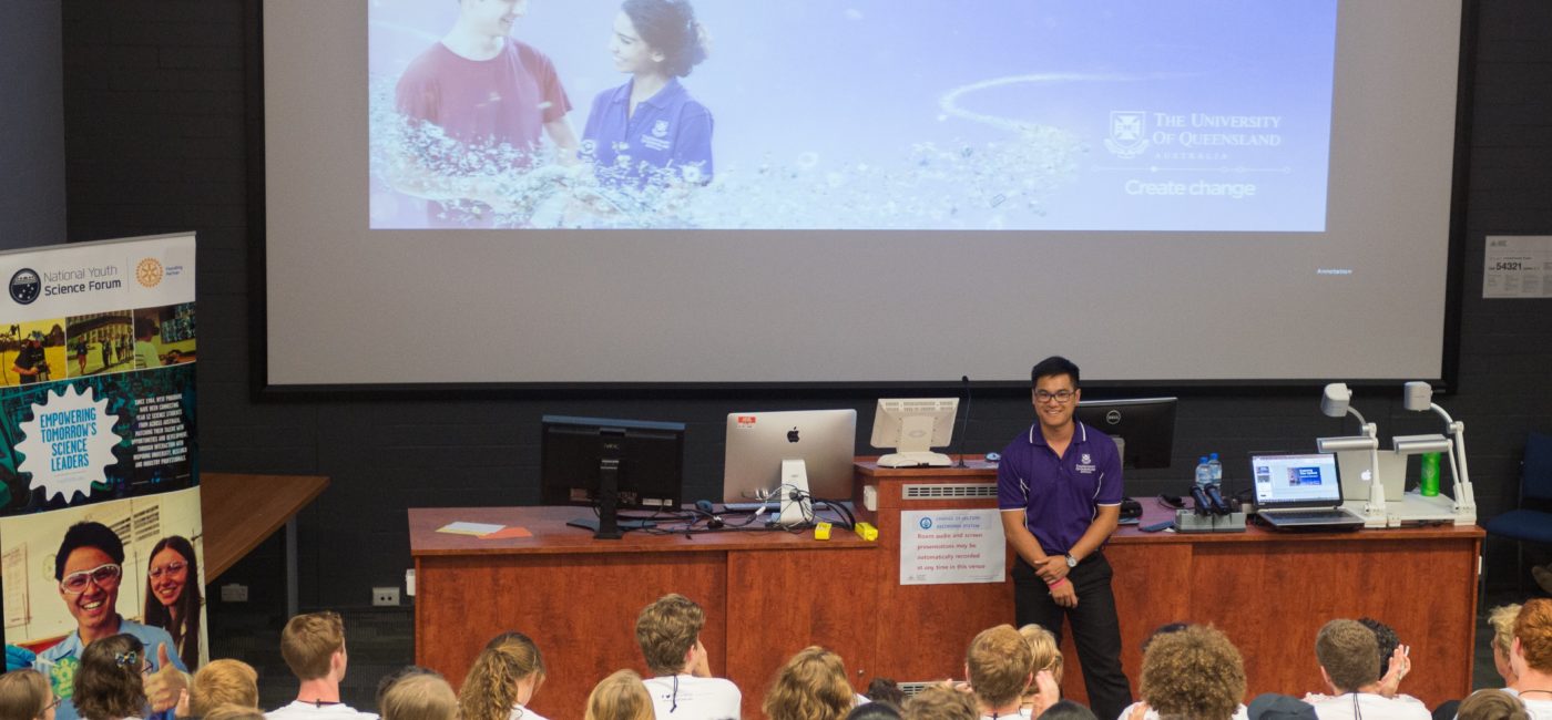 NYSF presentation in front of students