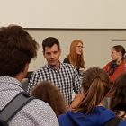 People enjoying the event at University of Melbourne