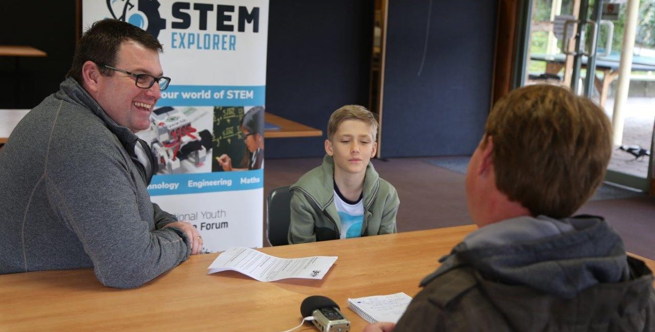 Dr Damien Pearce at the NYSF STEM Explorer Program in July 2017