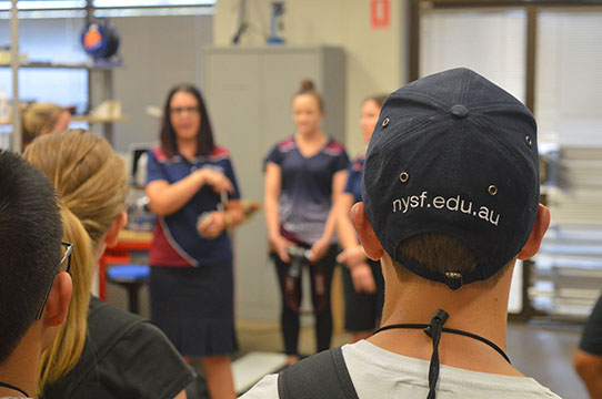 NYSF Visit to the QLD Academy of Sport to see how science and sport assist our understanding of the human body