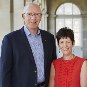 Governor-General of Australia, His Excellency General the Honourable David Hurley AC DSC (Retd) and Her Excellency Mrs Linda Hurley