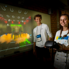 NYSF 2021 Year 12 Program participants during a virtual reality experience at The University of Newcastle.