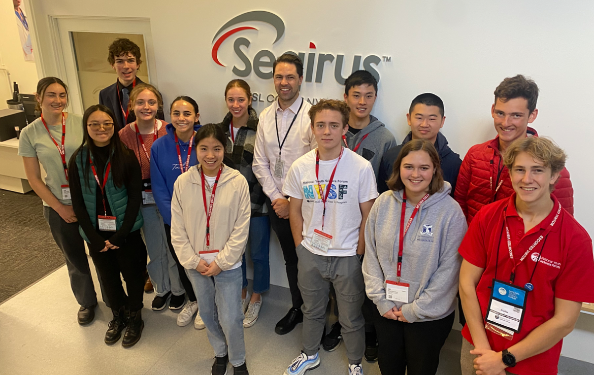 The 2023 National Youth Science Forum cohort tours CSL Parkville - content image